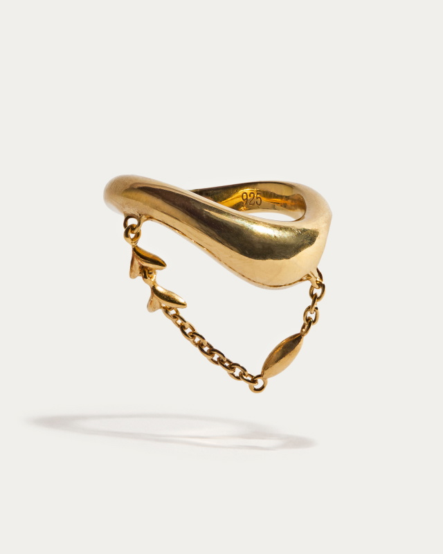stone fruit ceviche collection - gold vermeil jewelry