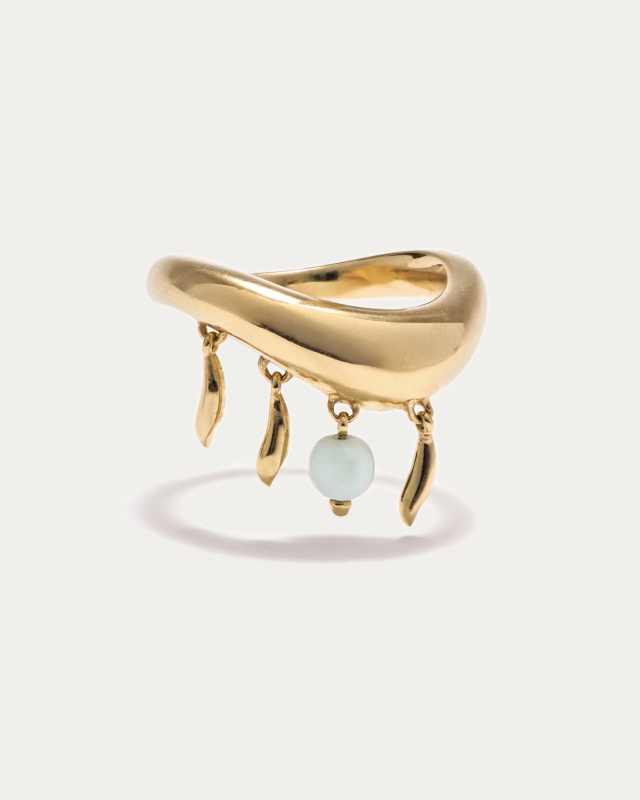 stone fruit ceviche collection - gold vermeil jewelry